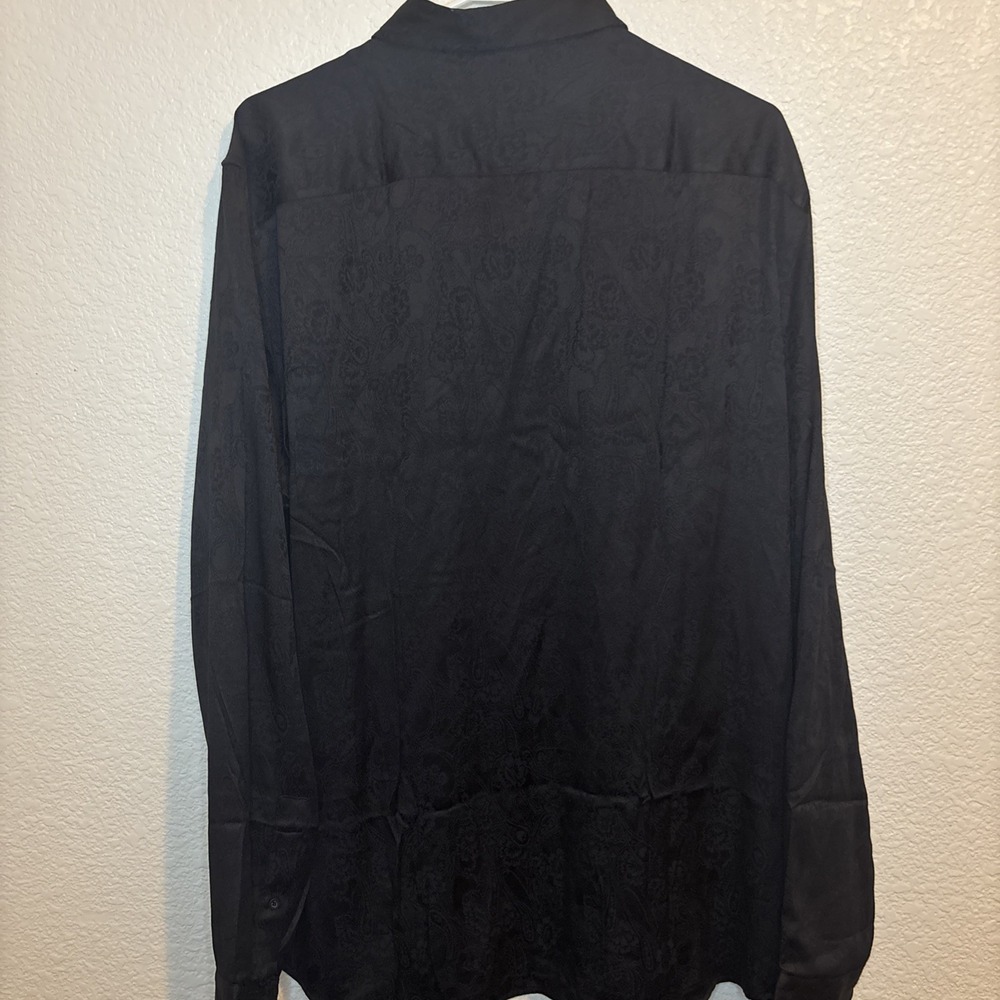 Guess Men's regular fit Shirt Long‎ Sleeves Paisley Print Allover Size XL - Picture 12 of 16